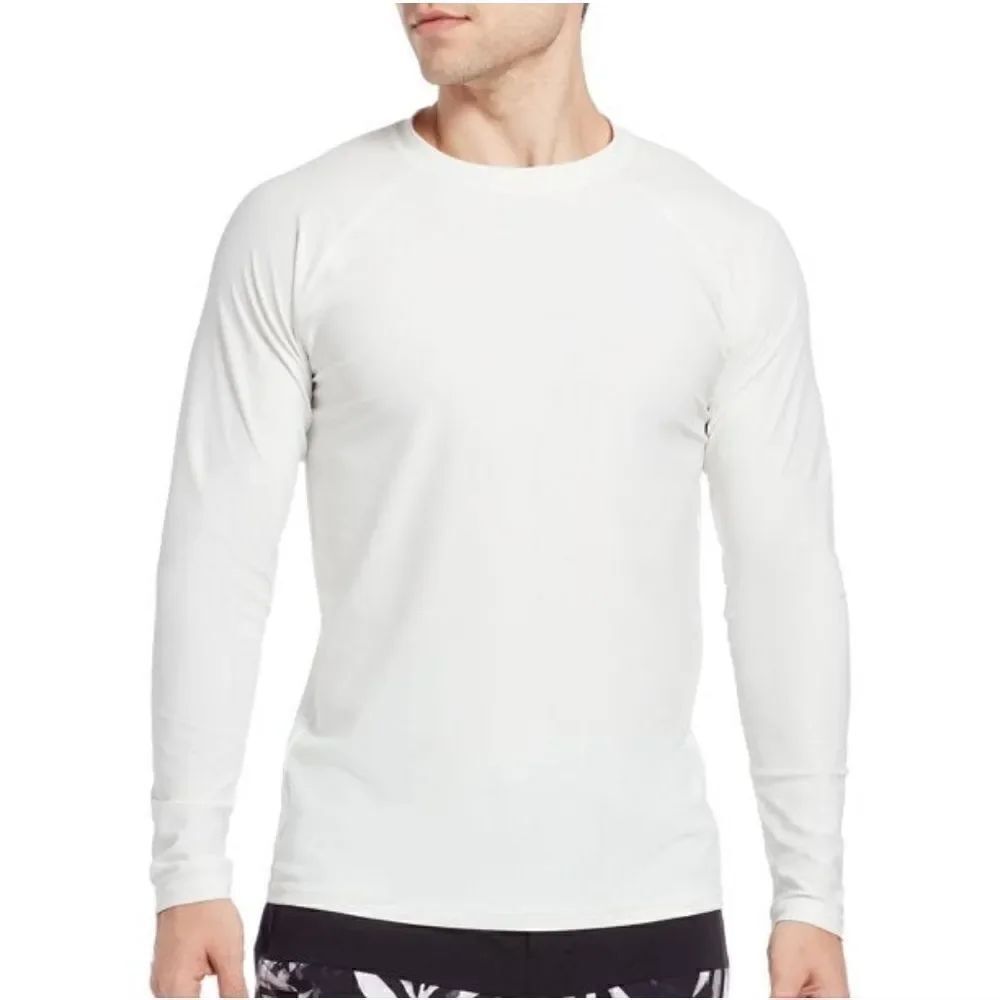DSG Men's White Manny Long Sleeve Rash Guard Tee